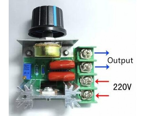 Fázový regulátor napětí 230V, 2000W.