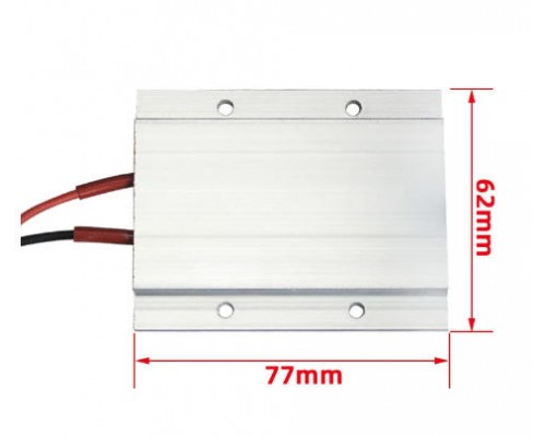 Keramické polovodičové topné těleso 12V DC, PTC7762-12-70, ohřívací deska.