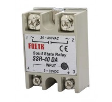 Relé SSR-40 DA 40A/24 až 380VAC, jednofázové