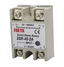 Relé SSR-40 DA 40A/24 až 380VAC, jednofázové