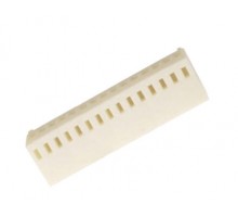Zásuvka KZZ-15, 15-pinová (1x15), bílá, na kabel