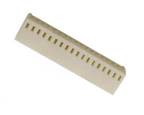 Zásuvka KZZ-18, 18-pinová (1x18), bílá, na kabel.