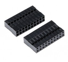 Zásuvka 20-pinová (2x10), černá, na kabel