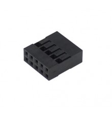 PCK-2x5, zásuvka 10-pinová, černá