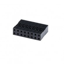 PCK-2x8, zásuvka 16-pinová, černá