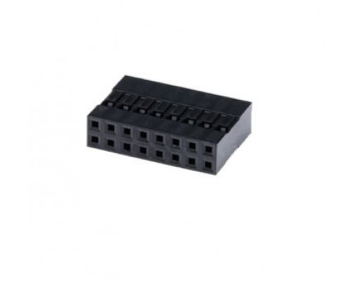 Zásuvka 16-pinová (2x8), černá, na kabel